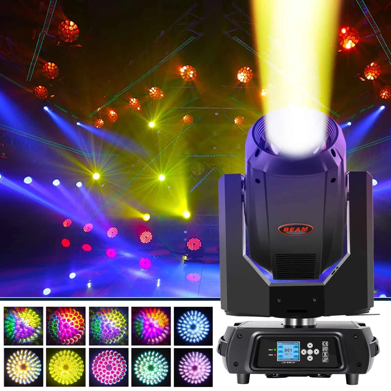 

Moving head light 350w Stage Beam light club wedding performance bar ktv moving head rotating pattern DMX stage light