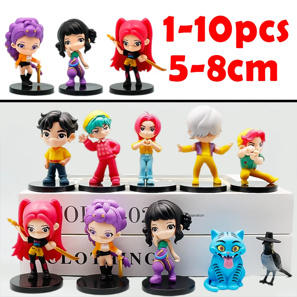 Nuevo 10 unids/set bruja cazadora escuadrón figura modelo juguete dibujos animados periféricos para juegos decoración de escritorio colección figuras modelo juguete para regalo