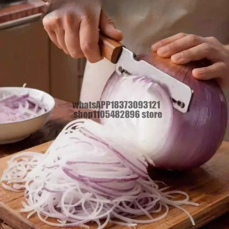 Kitchen Multifunctional Shredded scallion Scraper Fruit Stainless Steel Anti-injury Hand Peeler Vegetable Cutter