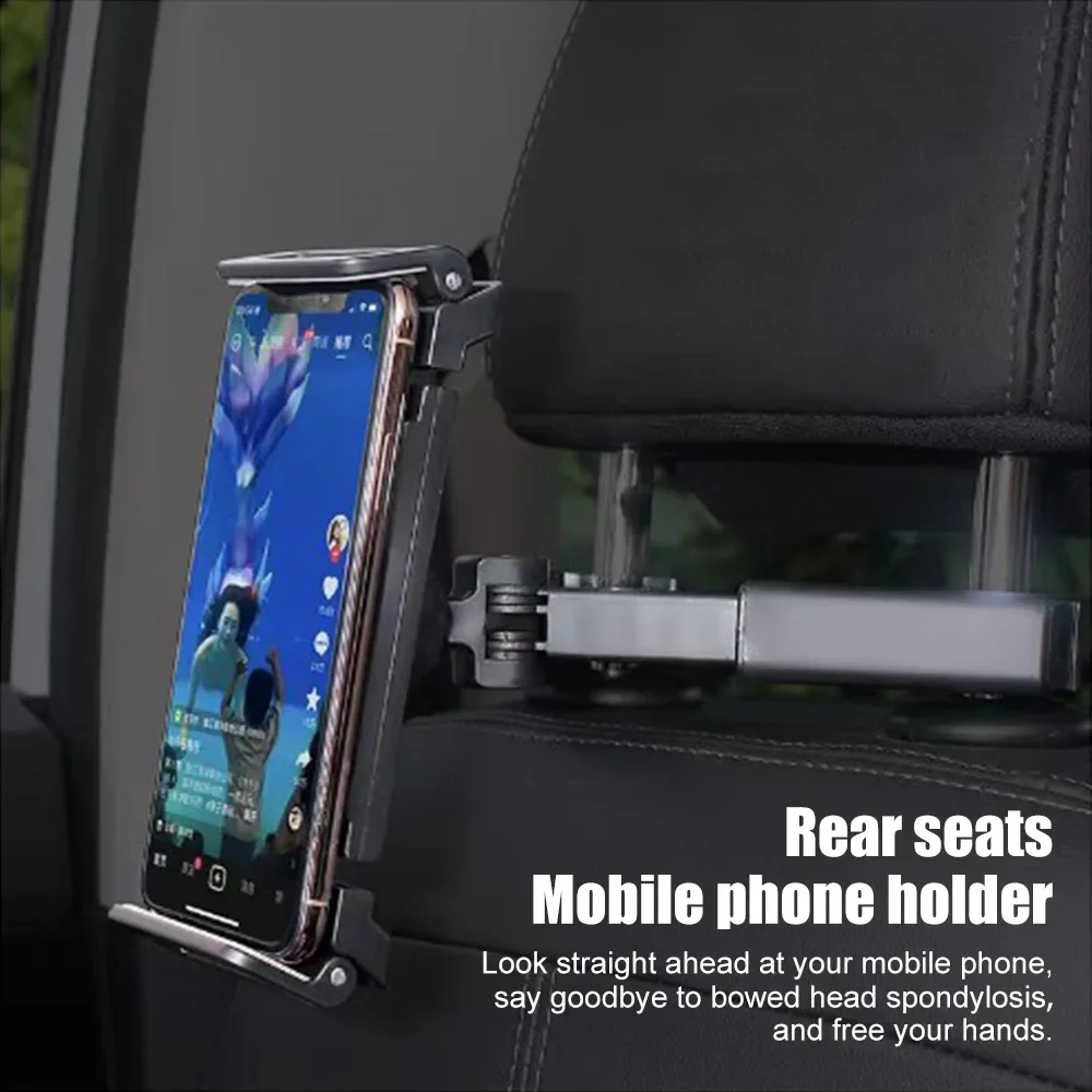 Poggiatesta per Auto supporto per Tablet clip supporto per Tablet rotante a 360 gradi supporto per telefono cuscino per sedile posteriore automatico per iPad 4.7-12 pollici