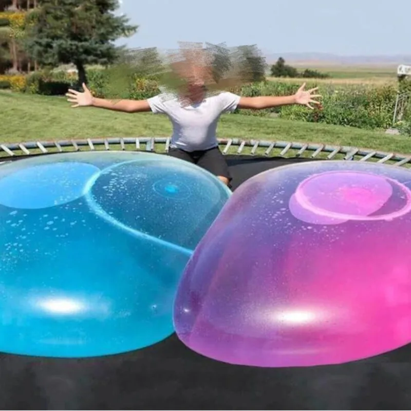 Globo transparente de inyección de agua para niños, Bola de burbujas, juguetes creativos, decoración de fiesta de cumpleaños, juego inflable al aire libre, regalo