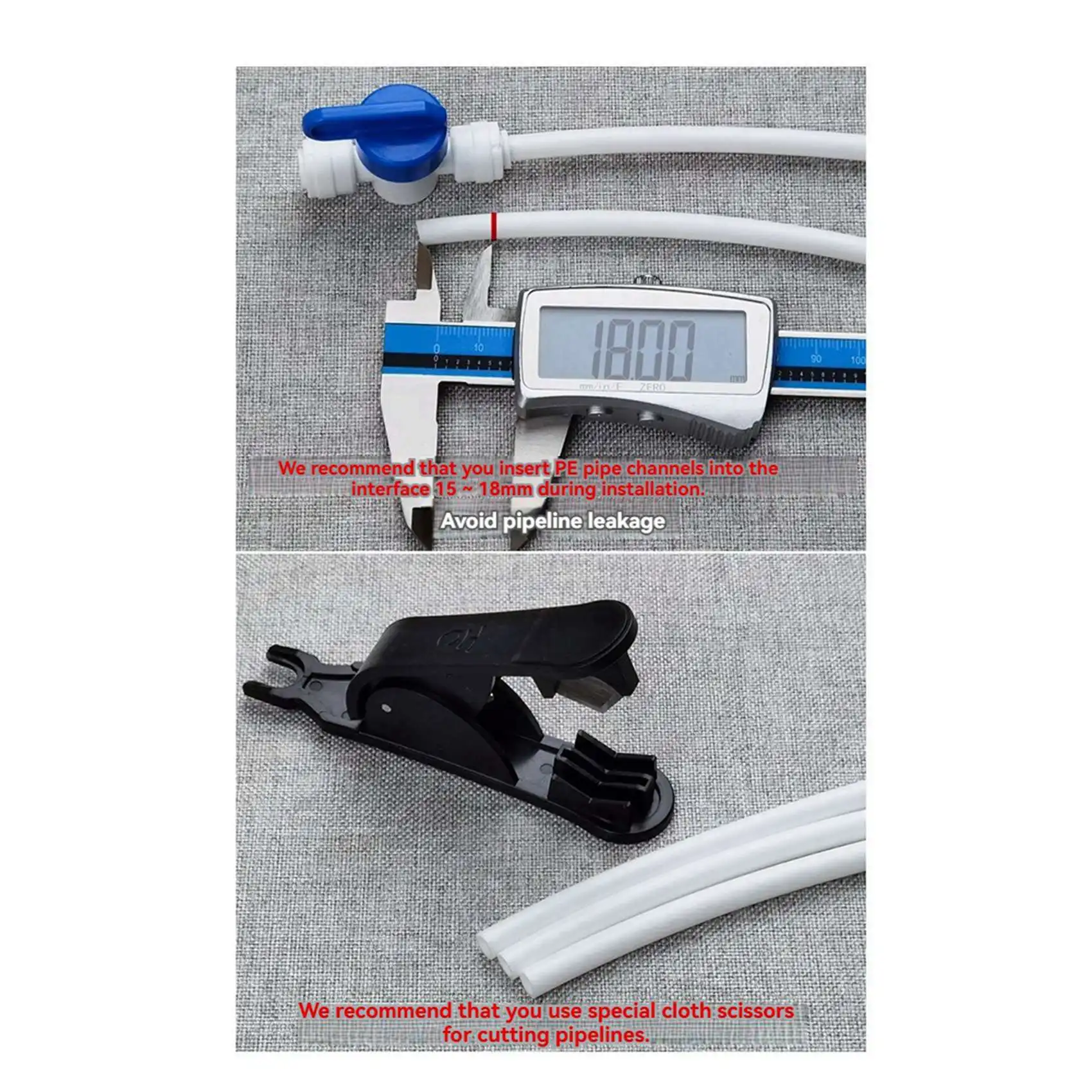 EYFL-2X Refrigerator Water Hose Kit Water Purifier Tubes 15 M Water Hose Drinking Water Pipe For Fridge Water Pipe Connector
