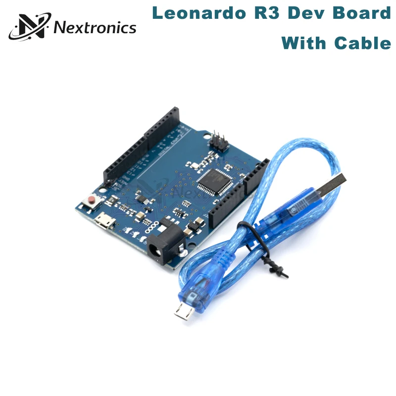 Leonardo R3 ATMEGA32U4 Microcontroller Development Board Optional USB Cable Compatible for Arduino DIY Starter Kit
