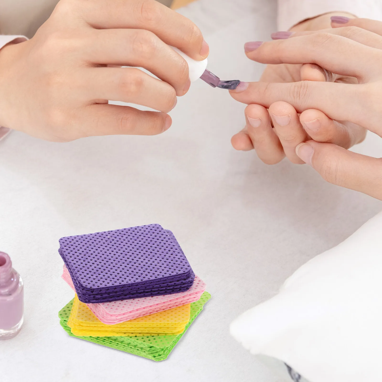 4 Bags Nail Glue Remover Pads Fabric Polish Remover Wipes For Gel Nails Dip Powder Nail Cleaner Reusable Makeup Removal Pads