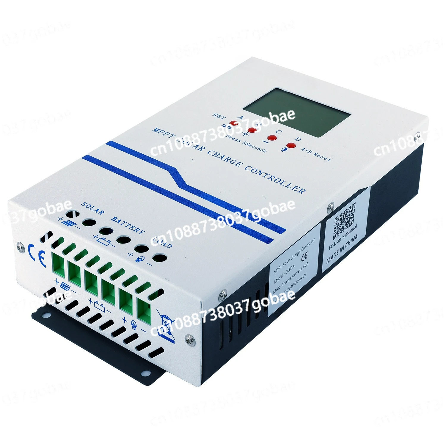 

Aluminum iron copper material 3000W solar controller 60A 12V 24V 36V 48V automatic recognition, supports multiple batteries