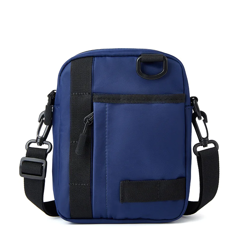 Sac à bandoulière en tissu Oxford imperméable pour hommes, petit sac carré à l'initiative unique, sac de téléphone léger et polyvalent décontracté