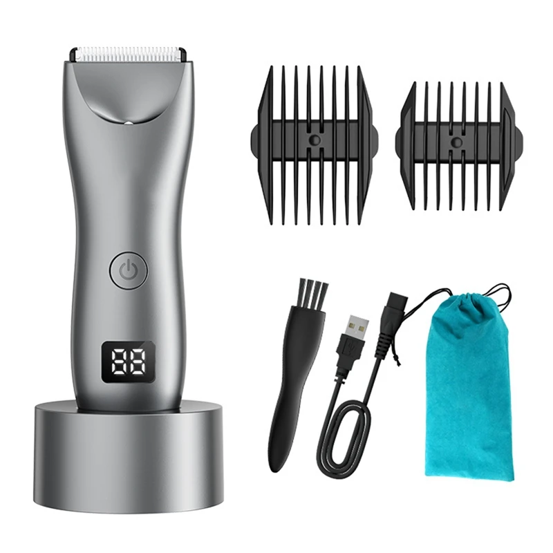 Trimmer Beard for Man Shaver Homme Beard Shaper Armpit Chest Hair Trimmer Professional Barber LED Display-SPMI