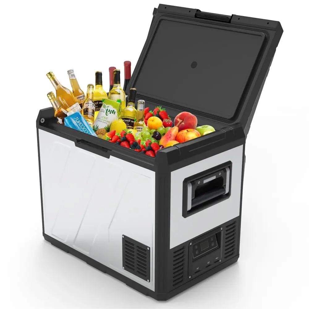 DC 12V 24V Auto Kühlschrank Kühlschrank Camping Kühlschrank Gefrierschrank Kühler Metall Kühlschrank U50 für Wohnwagen