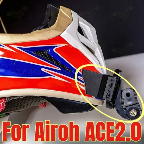 For Airoh ACE2.0 Chin Mount Motorcycle Helmet Accessories Off-road Helmet Sports Camera Mount Helmet Camera Mount Chin Strap