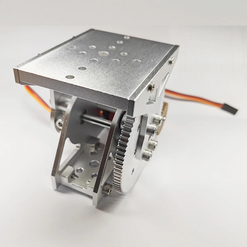 Degree of freedom servo heads up and down, rotates gimbal platform base
