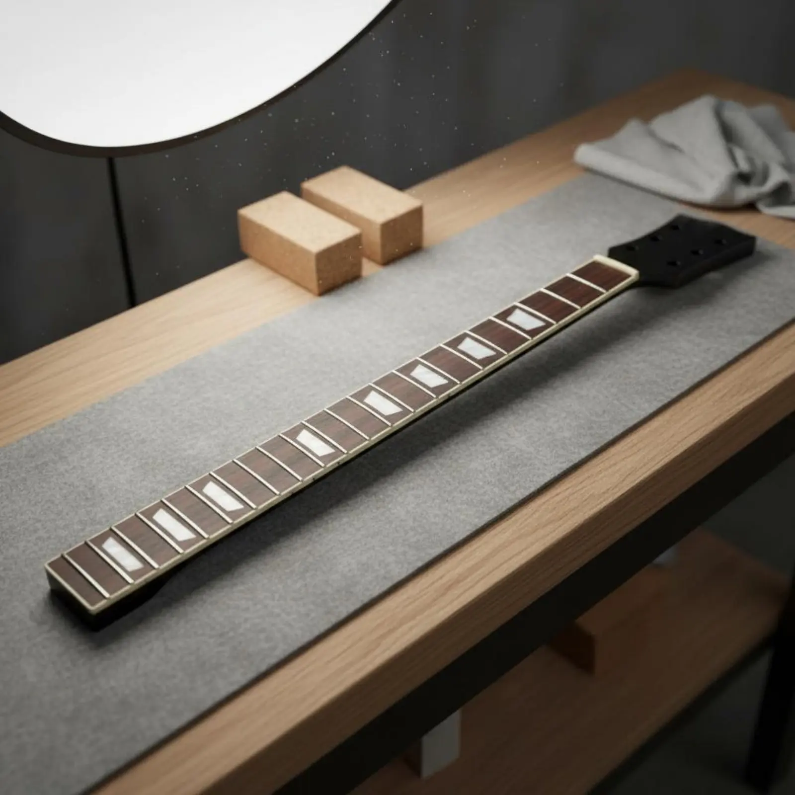 LP Design Guitar Neck Side Dot Markers Black Gloss Guitar Neck Easy Installation