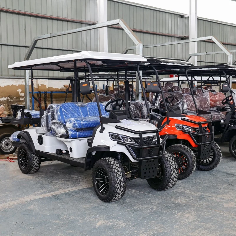 إصدار الملاحة الذكية 2/4/6/8 مقاعد 4WD عالية السرعة 5KW 7KW نموذج الملاح، عربة جولف كهربائية ذات تقنية رائدة للقيادة الذكية #4