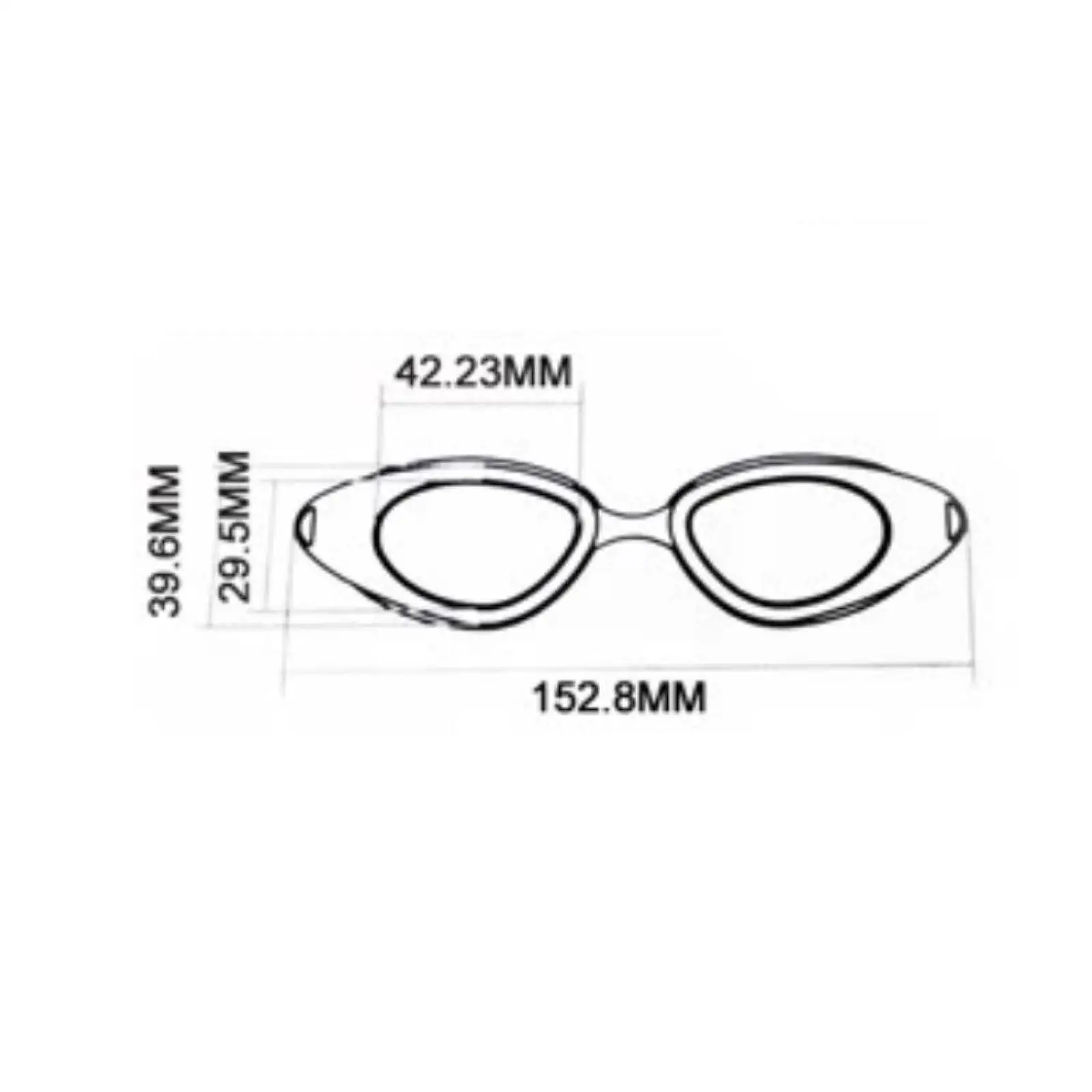 

Swimming Goggles Clear View Water Resistant Professional Anti Fog Nearsighted Swim Glasses Swim Goggles for Diving