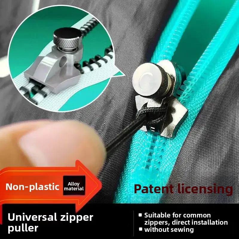 

Metal Zipper Puller Universal Replacement Zipper Repair Artifact Backpack Plastic Universal Detachable Puller Puller Lock Repair
