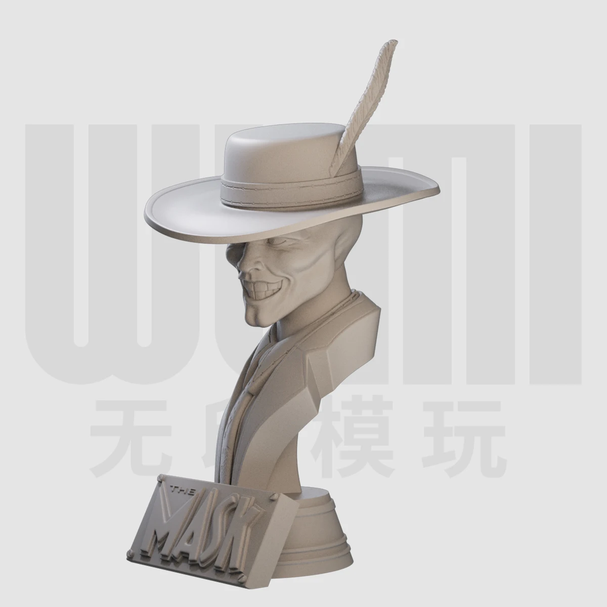 1/10 Jin Kairui bust GK resin white mold figure model