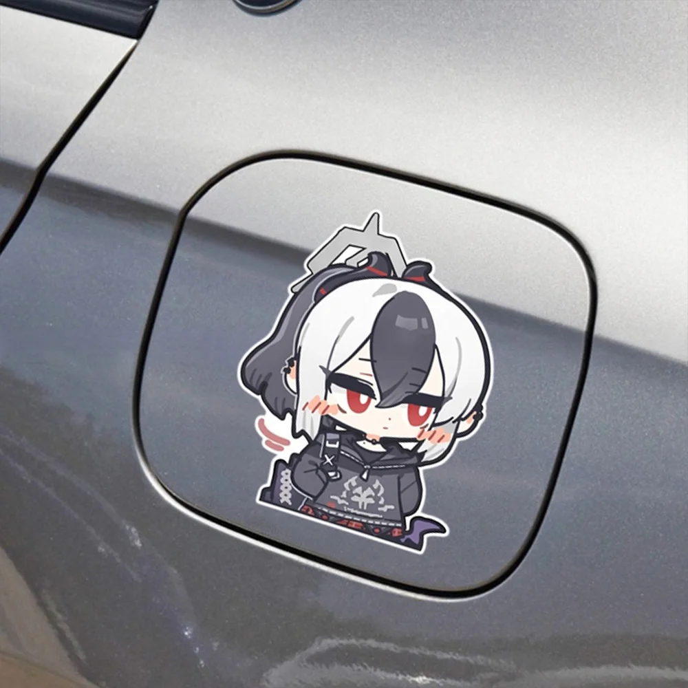 Onikata Kayoko Blue Archive Game Character Pattern Decals For Windshield Fuel Tank Cap Body Window Door Trunk Motorcycle Laptops