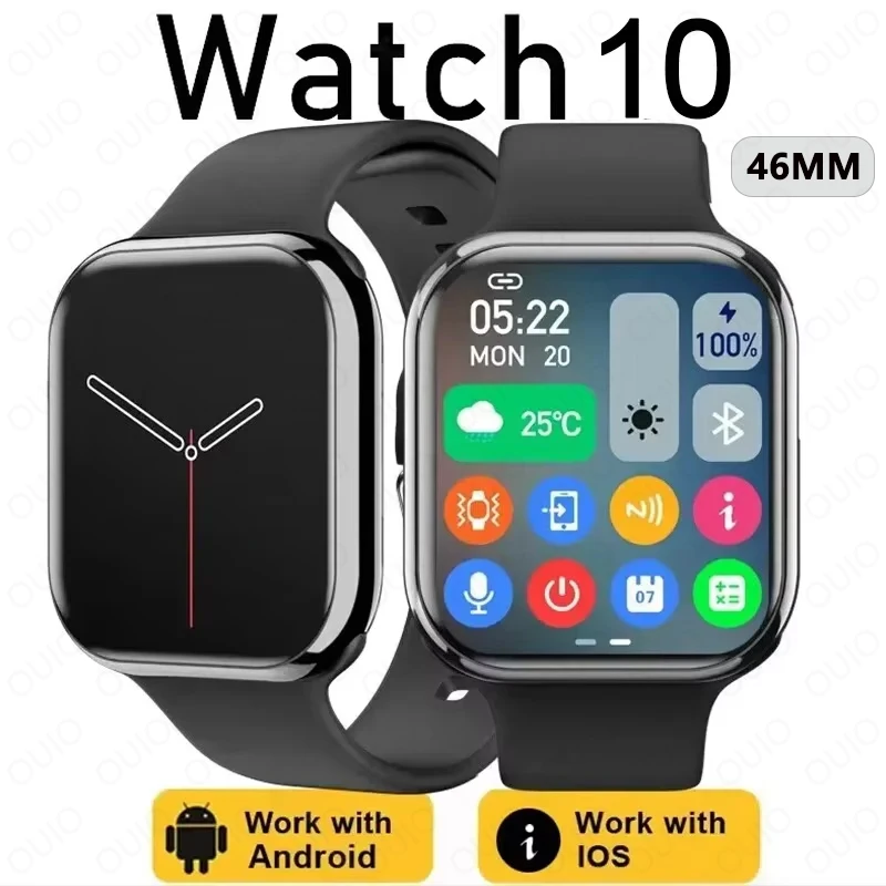

2025 для IOS GPS NFC Watch 10 Смарт-часы для мужчин HD AMOLED Память Музыка 3D Surround Bluetooth Вызов Водонепроницаемые умные часы для женщин