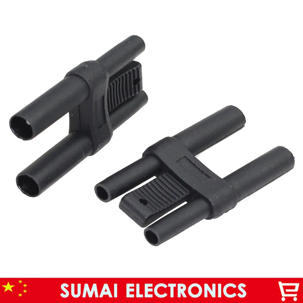 DIY Short-circuits plug,4mm banana plug&socket adapter for Multimeter calibration,19mm pitch,CE CATII 1000V /MAX 32A