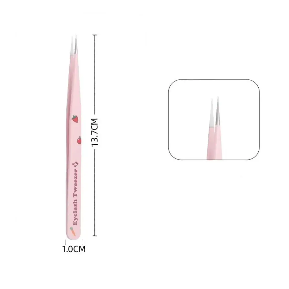 Pincettes antistatiques pour faux-cils, 7 Types, en acier inoxydable, Extension de cils 3D, outils de maquillage à bande incurvée