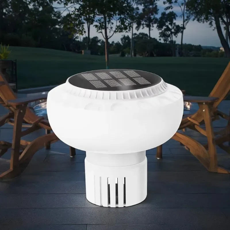 Diodo emisor de luz impermeable para exteriores, paneles solares, dispensador de cloro que cambia de Color con cuerpo, piscina y jardín