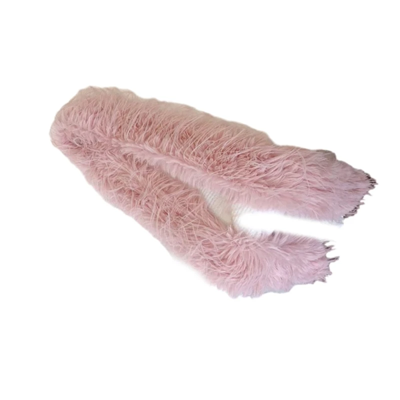 Fashionable Furry Scarf for Christmas Winter Adventures and Casual Outings Elegant Furry Scarf Christmas Scarf image 4
