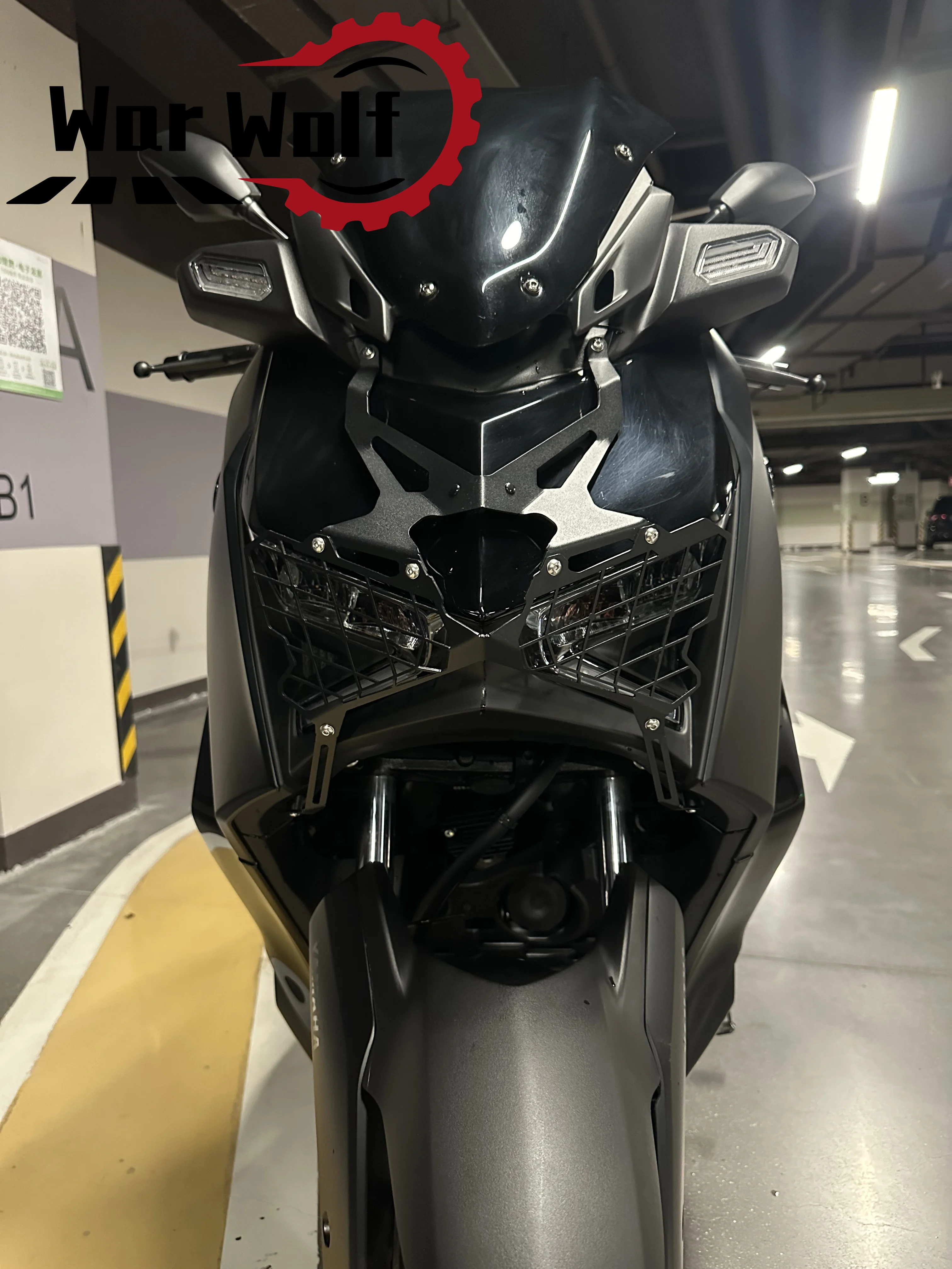 Fits For YAMAHA XMAX300 xmax-300 2021-2024 Motorcycle Accessories Front Headlight Grille Guard Cover Protector Decorative