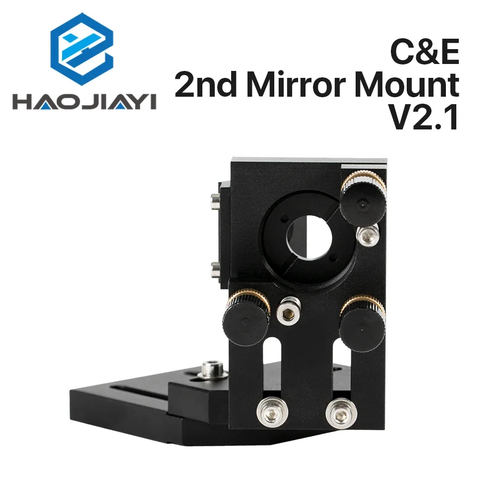 

CO2 Black Second Laser Mount Mirror 25mm Mirror Mount Integrative Mount For Lase Engraving Machine