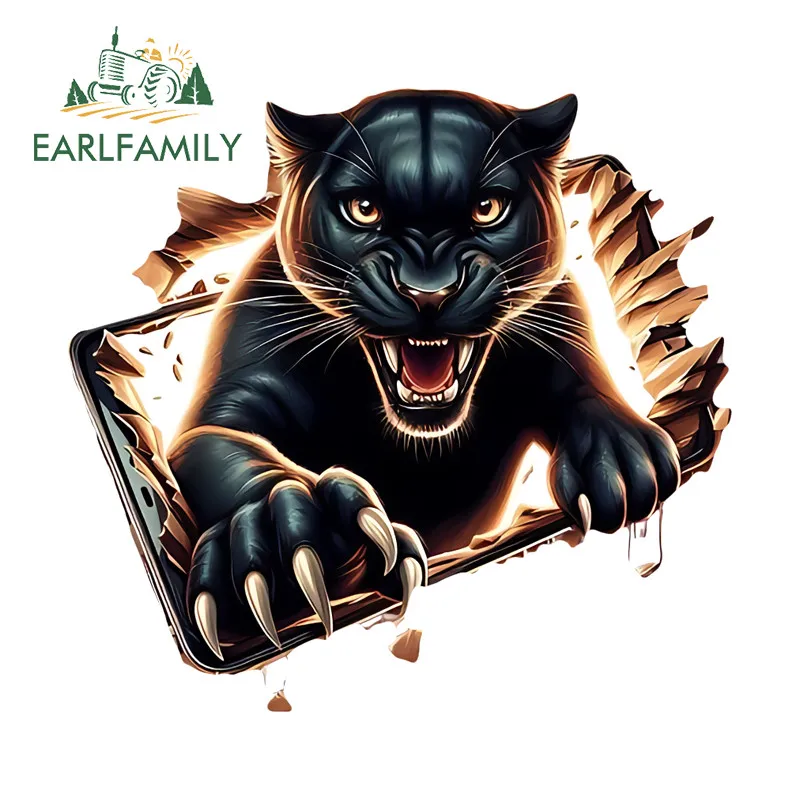 EARLFAMILY Leopard Tear Car Sticker Personality Helmet Waterproof Racing Vinyl Decals Interesting Scratch-Proof Car Styling