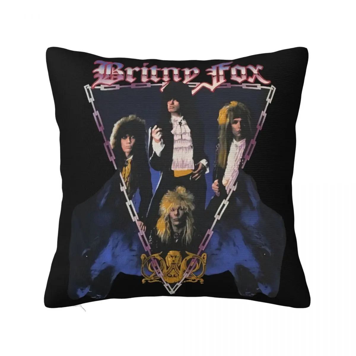 Vtg 88 Britny Fox Tour Crue Dokken Ratt Rock Ozzy Dio Priest Metal Baseball Hats Wome Pillow Case