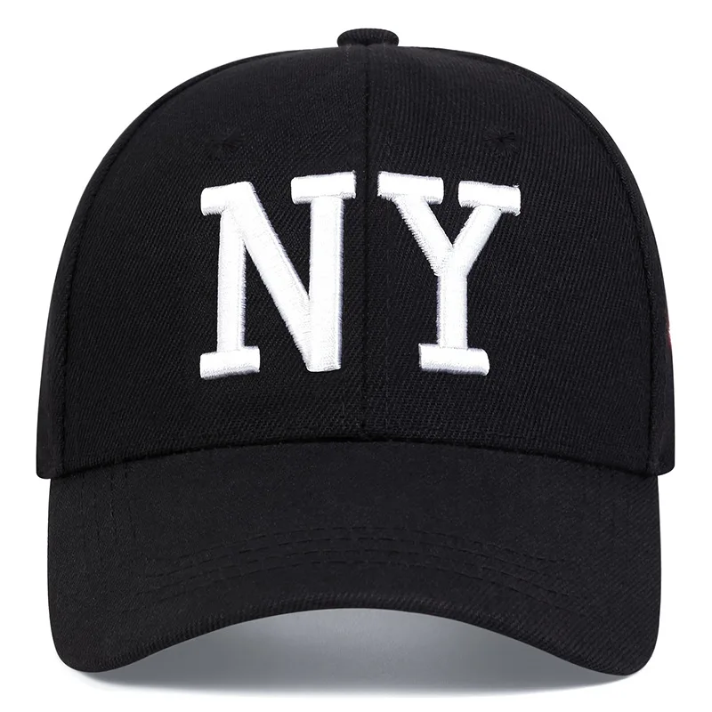 NY Baseballkappe mit Buchstabenstickerei, Baumwolle, verstellbare Snapback-Kappe, für Erwachsene, Herren, Hip-Hop-Trucker-Kappe, Gorras – Detail 5