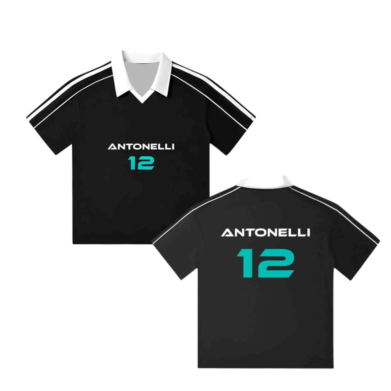Kimi Antonelli #12 Car Race Football Jersey 3D Print Unisex Mesh Breathable Top 2026 Men Oversize Summer Quick Drying T Shirt