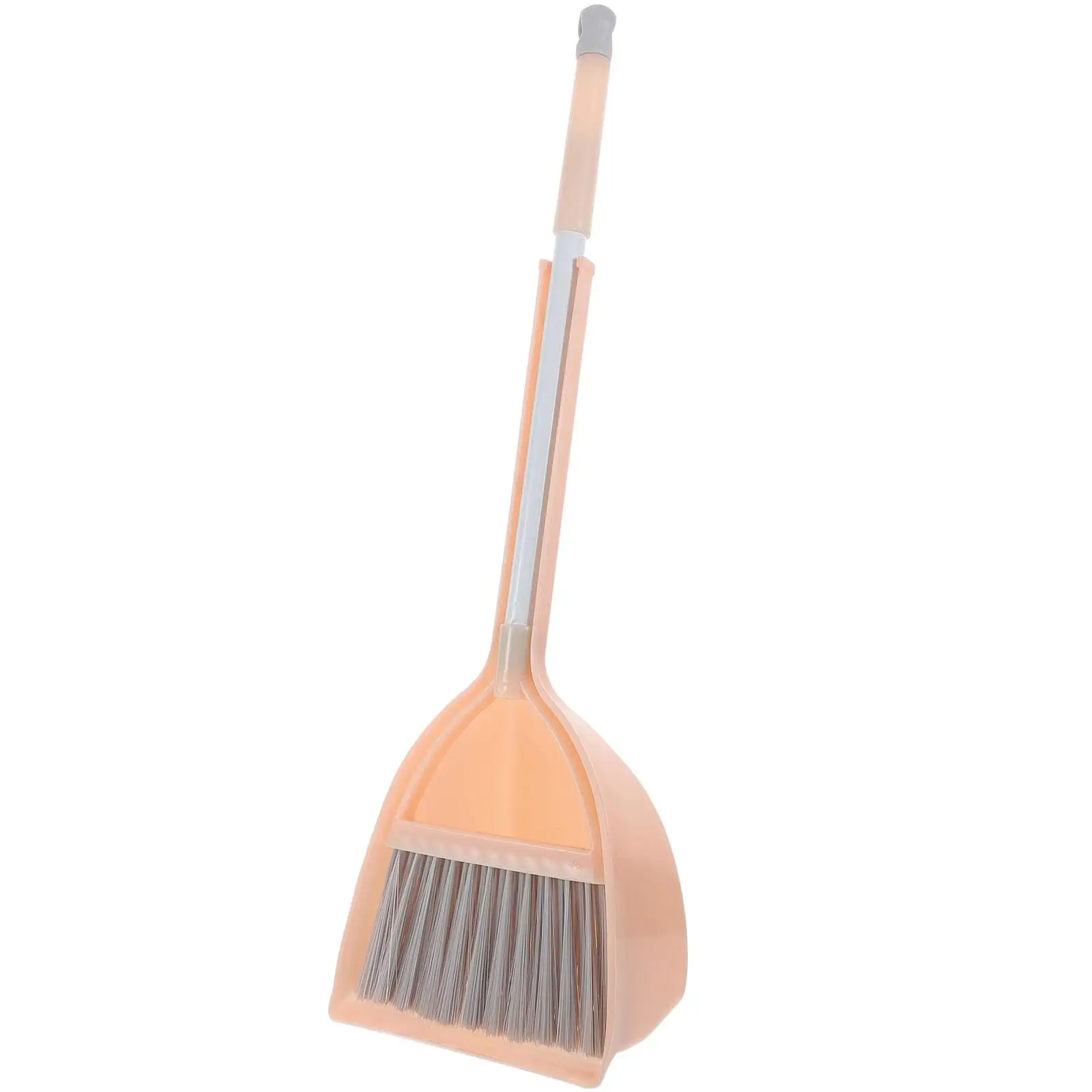 Children Set Orange Mini Broom Kids Children'S Broom Cleaning Toys Adjustable Rod Safe Material Household Play