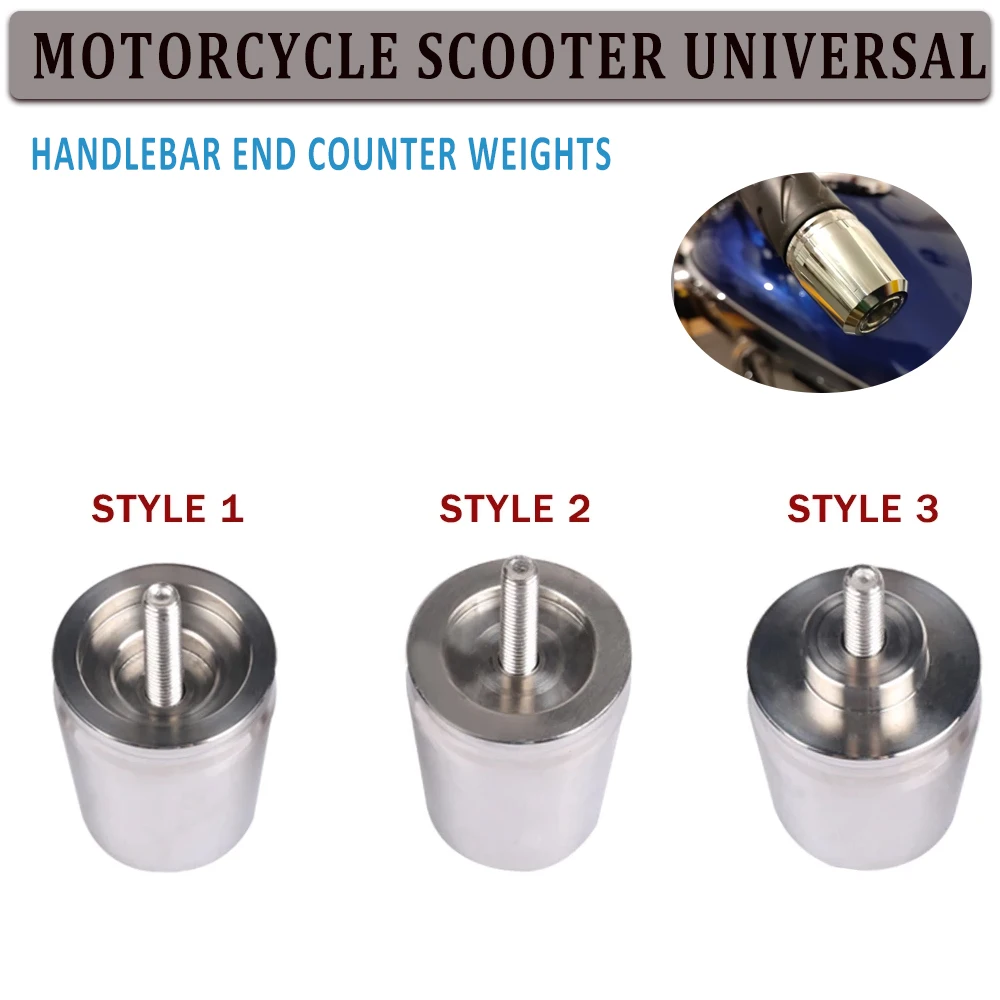 Motorcycle Scooter Universal  Handlebar Counter weights Grips End Cap Handle Bar End Plug For Honda for bmw for suzuki