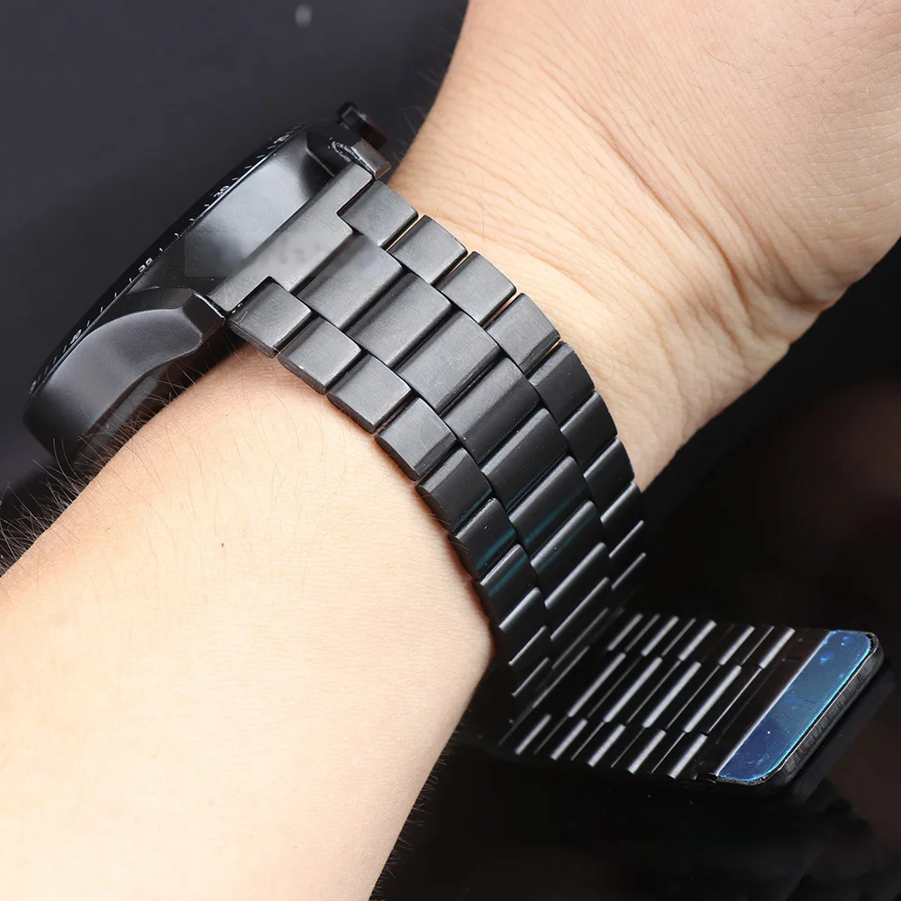 22mm Magnetic Stainless Steel Strap For Huawei Watch 4 GT 2 2e 3 4 5 5Pro Dragon Scale Bracelet For Xiaomi Oppo Watch4 Pro Band