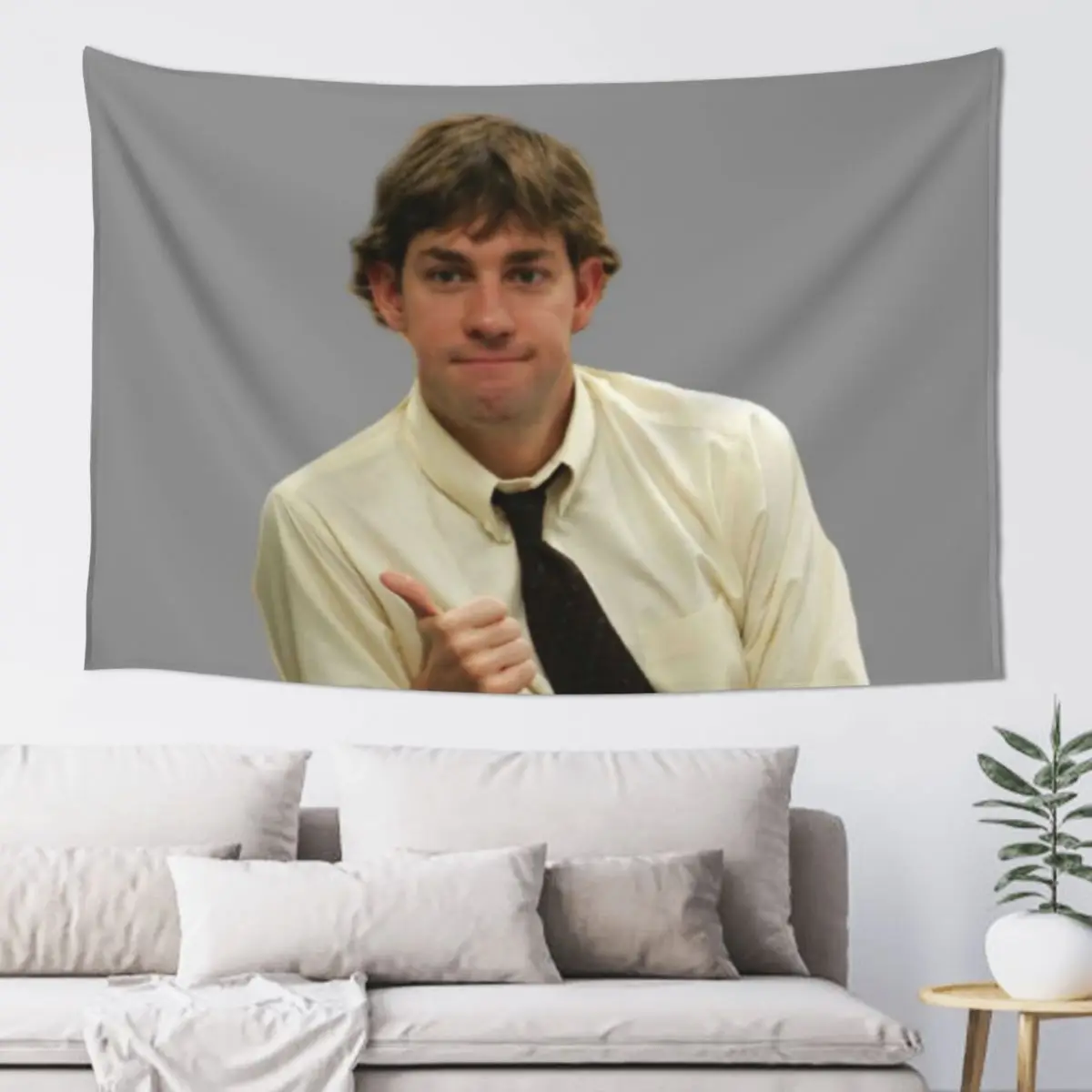 

Jim halpert Thumbs Up Tapestry Wall Art Carpet Wall Decoration Bedroom Tapestry