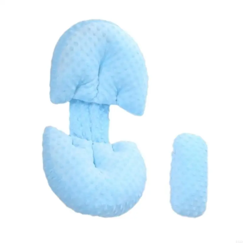 R66D وسادة التمريض منقط نمط وسادة داعمة للنوم القطن وسادة للجسم كامل وسادة داعمة للنساء الحوامل #3