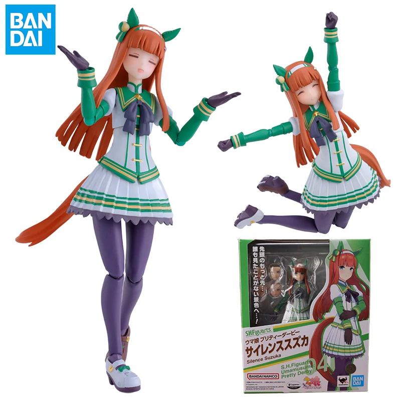 

BANDAI Original S.H.Figuarts Umamusume Pretty Derby Silence Suzuka Фигурка Сборная модель игрушки Коллекционная модель украшения