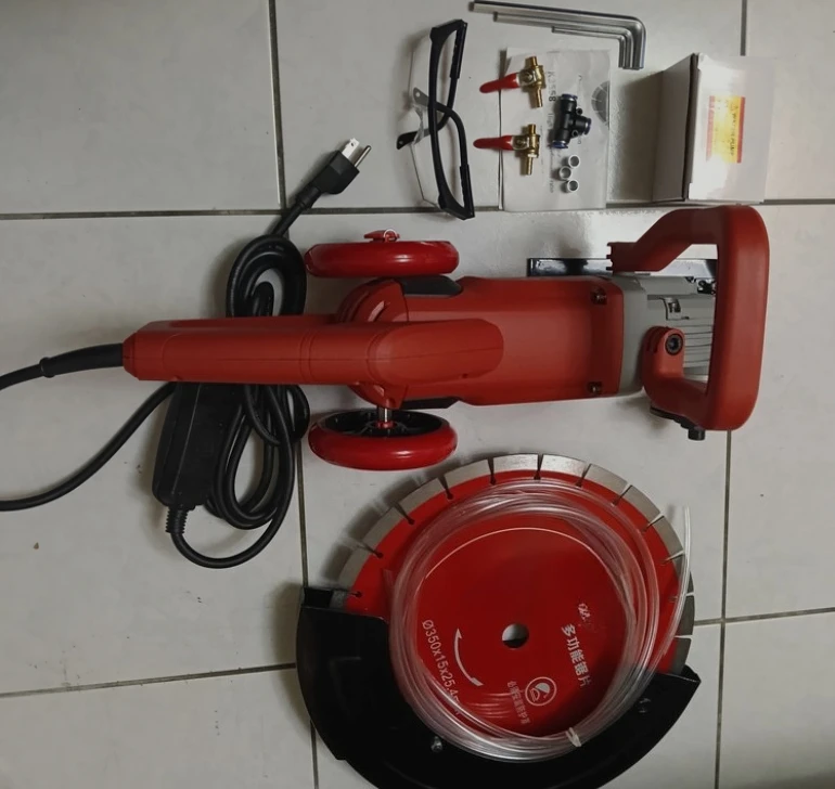Dust Free Water Cutting Concrete Floor Saw High Power Multifunctional Road Stone Reinforced Cutting Machine Single Piece Power