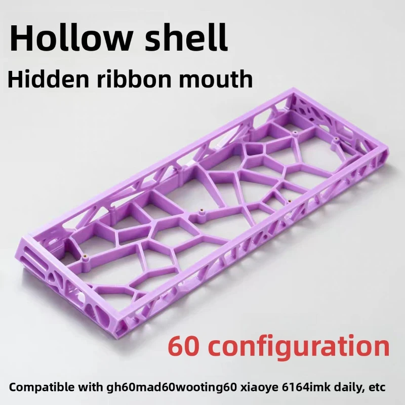 

Новый корпус для клавиатуры WW60 Hollow (GH60) с отверстиями, цельный, фиолетовый, из поликарбоната, для Mad60/Win60 Wooting60, магнитный корпус для клавиатуры, подарок для парня