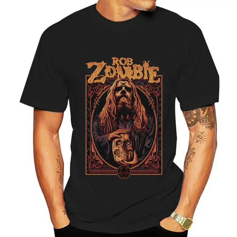 Rob Zombie WARLOCK ROB ZOMBIE T-Shirt NEW 100% Authentic & Official Rare!!!  Short Sleeve Fashion Summer Printing Casual