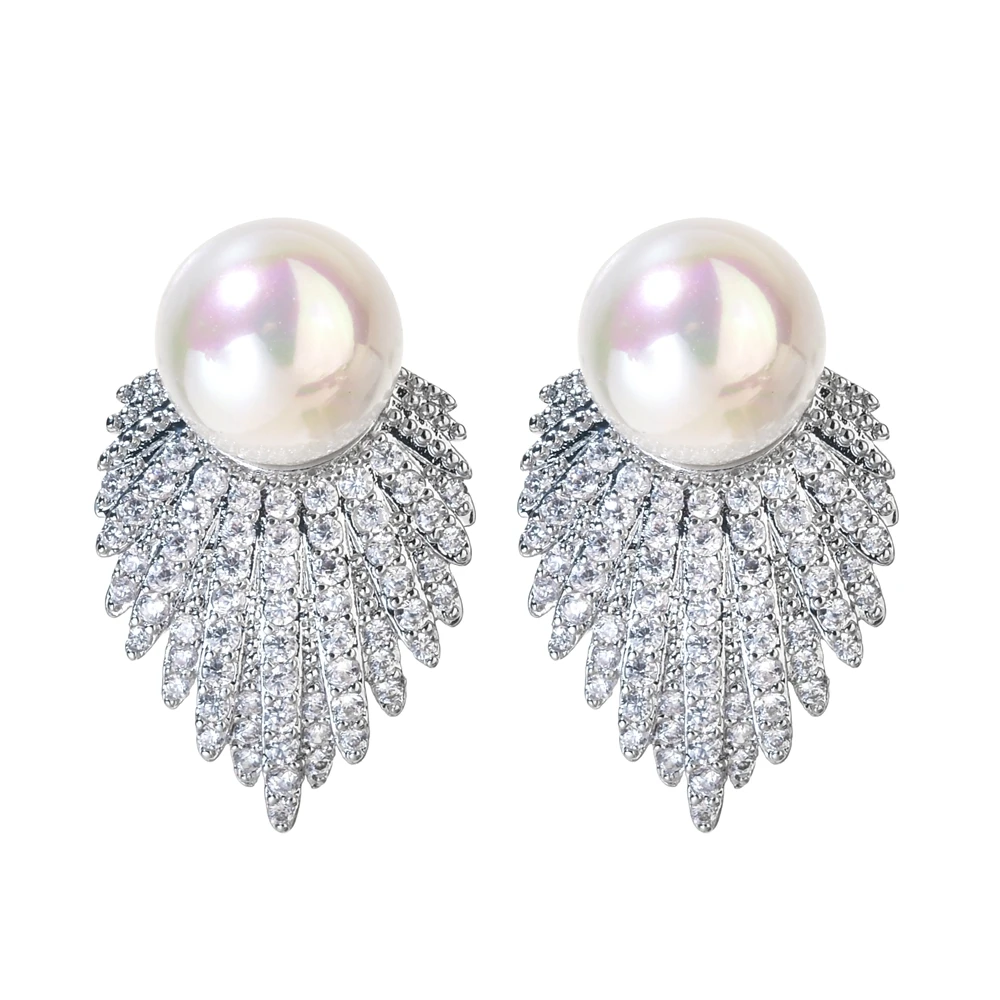 Korean version of fashionable high-quality pearl earrings, a customized cast for women/girls with guaranteed earrings ER-629