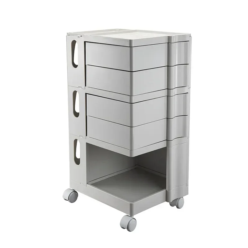 Nordic ins rotating cabinet bedside table Internet celebrity plastic home mobile bedroom living room snack cabinet vintage