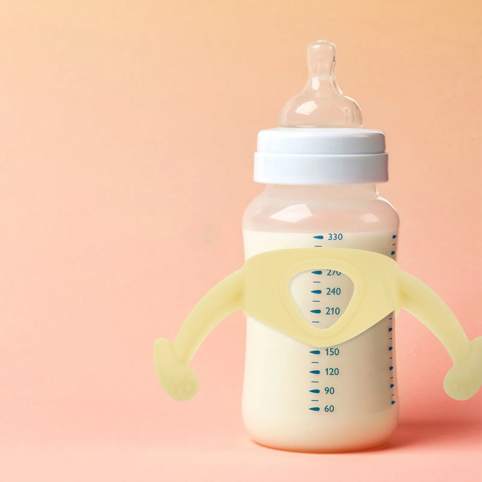 

5Pcs Silicone Baby Bottle Handle for Independent Drinking Ergonomic Anti-Falling Milk Bottle Holder Feeding