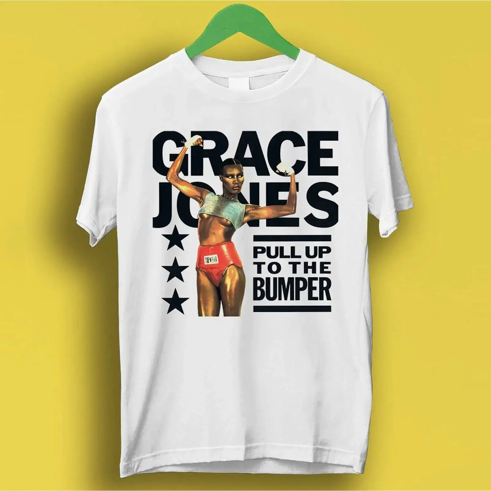 Grace Jones Pull Up To The Bumper Musik Geschenk Top T Shirt P7041 vintage Washed graphic Stretched Soft Stylish