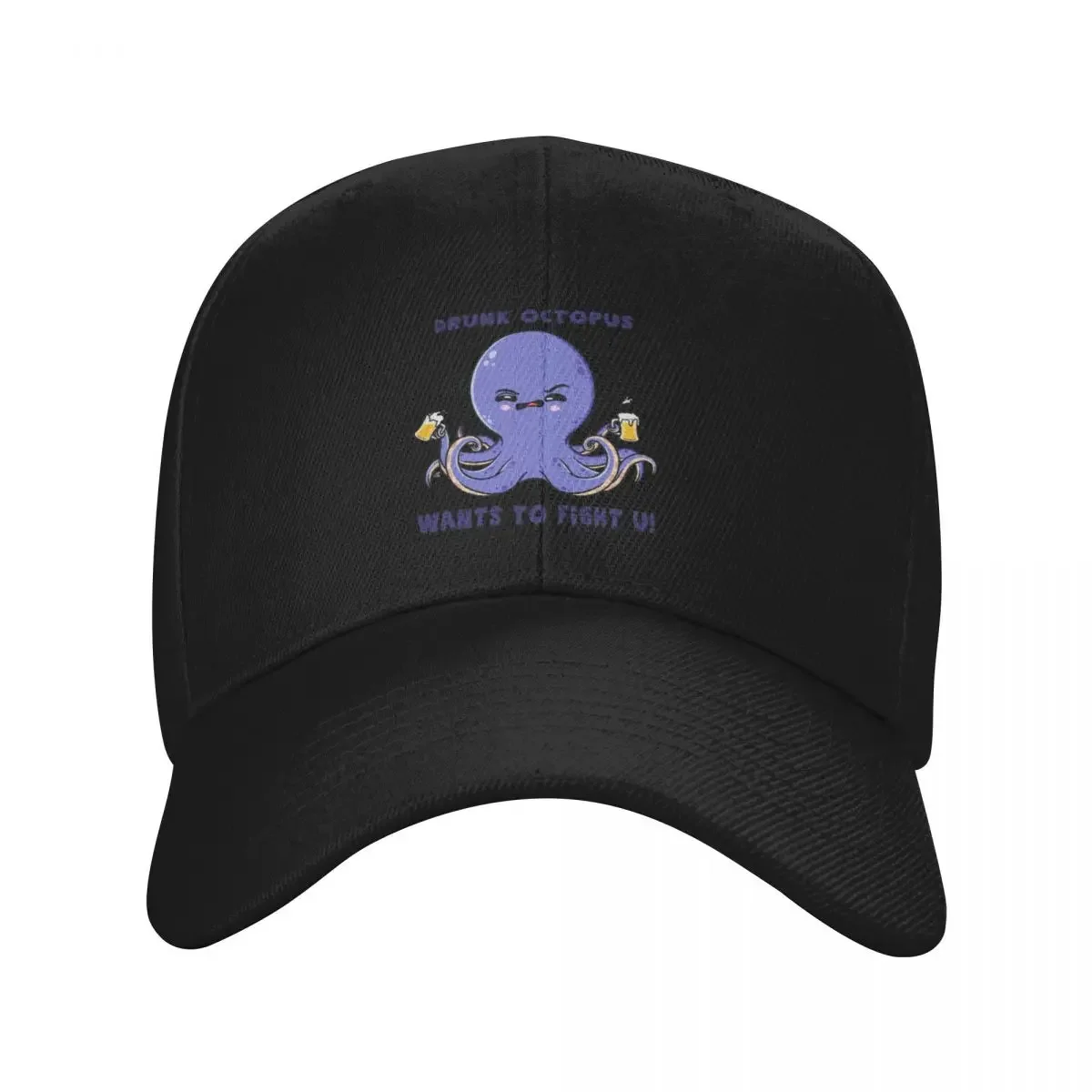 

Drunk Octopus wants to fight Baseball Cap Golf Cap Golf Hat Christmas Hat Hat Man For The Sun Hats For Women Men's
