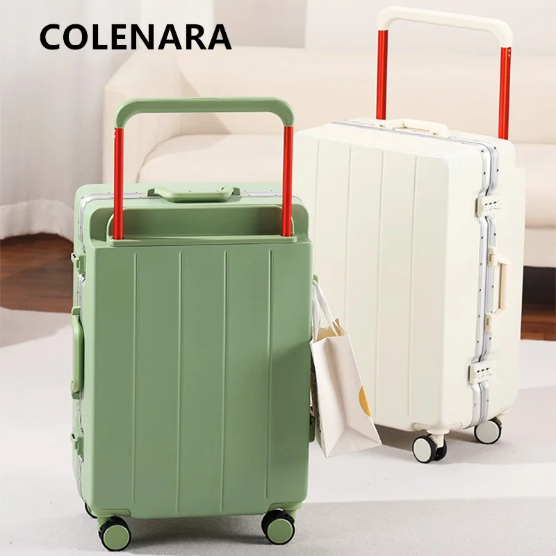 COLENARA Aluminum Frame Suitcase ABS+PC Boarding Box 20