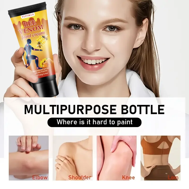 كريم مفصل سم النحل - لوشن مرطب مهدئ مضاد للحساسية مع العسل والكولاجين، رائحة طازجة لجميع أنواع البشرة