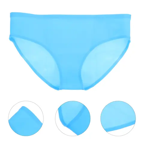 실리콘 수영 트렁크 여성 여름 Beachwear 방수 간략한 팬티 수영복 수영복 수영복 숙녀 속옷 탄성