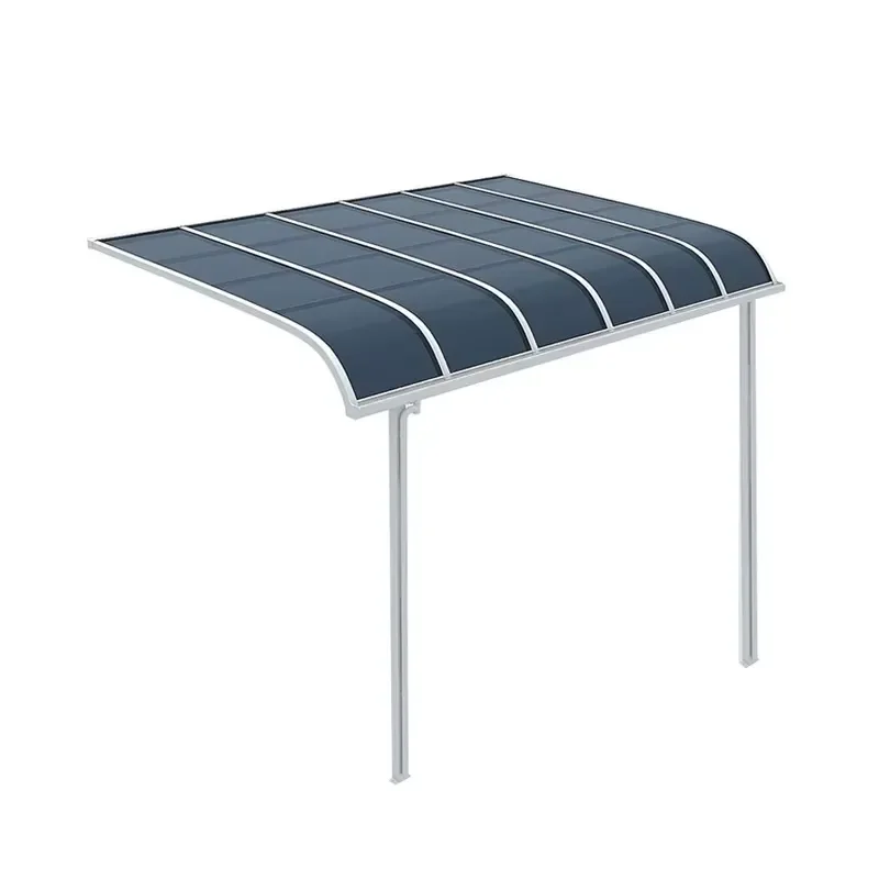 Manual Aluminum Alloy Outdoor Sunshade Rainproof Canopy for Villa Terrace Balcony Multifunctional Removable Design Household