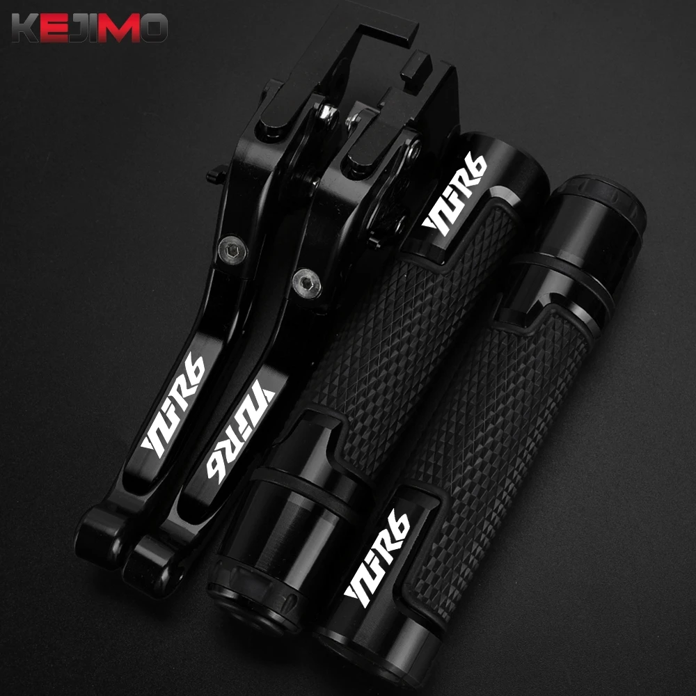 

Motorcycle CNC For Yamaha YZFR6 YZF R6 YZF-R6 2017-2020 2025 2024 yzf-R6 7/8"22MM Adjustable Brake Clutch Lever Hand Grips Ends
